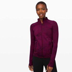 Lululemon Ebb to Train Purple Tie Dye Marvel Jacket
